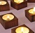 شمعدان چوبی مربع