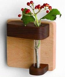 گلدان دیواری چوبی طرح بامداد